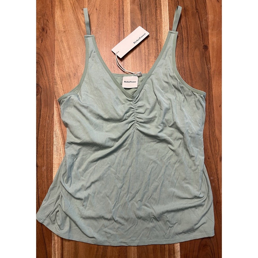Richer Poorer Ruched Sage Sleep Tank  - New With Tags